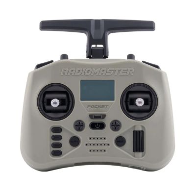 Radiomaster Pocket Crush ExpressLRS Radio Controller 2.4G 16CH ELRS Transmitter Hall Gimbal for RC FPV Drone Quadcopter Remote Control (Slate Grey-ELRS M2)