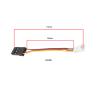Create idea 4pcs 3pin Molex 1.25mm Male to JR Female Model Aircraft Servo Extension Cable Length 75mm 28AWG for Remote Control of Airplanes and Toy Cars view 4