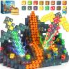 100PCS Magnetic Blocks - Build Mine Magnet World Mine Adventure Set Dinosaur Toys, Creative Jurassic Kids Games for 3-5 5-7 8-12 Boys, Sensory STEM Outdoor Toys for Boys & Girls Birthday Gifts view 1