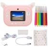 2.4in Children's immediate Printing Camera with IPS Screen, Dual Webcam Kids Digital Camera, Printable Real Time Photo Transmission view 1