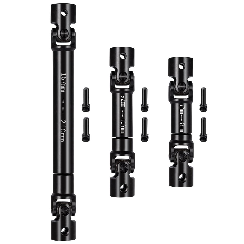 1:6th Drive Shaft 157~210mm Steel Center Driveshaft for 1/6 Axial SCX6 AXI05000 RC Crawler Car Upgrade Parts