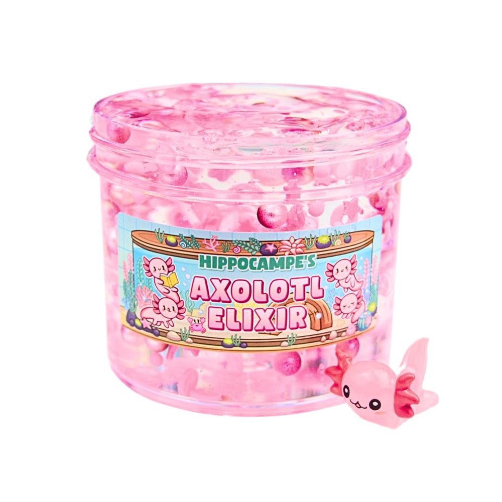 Axolotl Elixir Slime | Handmade Slime | Hippocampe Slimes (8OZ)