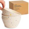 Nook Theory 4 Pack Bamboo Bowls - 22 Oz Reusable Toddler and Kids Bowl, Dishwasher Safe - Not Microwavable Bamboo Dishes (Celebration) view 1