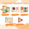 Hdsahdok 5FT Large Wooden Activity Wall Busy Board, Montessori Sensory Wall Panel for Toddlers, 12 in 1 Learning Activitie Center,Gift for Kids 1-3 Year Olds, Playroom Toy for Boys and Girls view 4