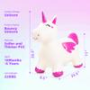 EVERICH TOY Bouncy Horse Unicorn Toys for Kids, Inflatable Bouncing Animal Hopping Toys, Outdoor Indoor Ride On Bouncer, Boys Girls Birthday Gift for 18 Months 2 3 4 5 6 Years Old Toddler view 2