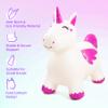 EVERICH TOY Bouncy Horse Unicorn Toys for Kids, Inflatable Bouncing Animal Hopping Toys, Outdoor Indoor Ride On Bouncer, Boys Girls Birthday Gift for 18 Months 2 3 4 5 6 Years Old Toddler view 3