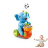 Billowvolve Musical Walking Elephant Drummer Toy Multifunctional Drumming Car Blow Floating Ball Tricycle Children's Drum with LED Lights view 1