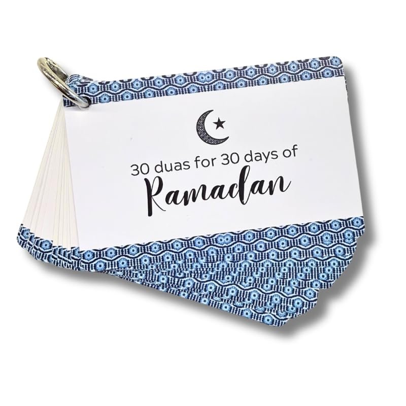 30 Ramadan Dua Cards  Daily Dua with English Meanings | Muslim Gifts for Men & Women | Islamic Ramadan & Eid Gifts | Arabic Quran Gift