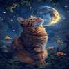 1000 Piece Classic Jigsaw Puzzle -Cat Wood Rounded Corner Puzzle - Beautiful Package - Home Decor - Best Gift for Adults view 1