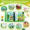 Busy Book for Toddlers 1-3, Montessori Toys Busy Board for 1 Year Old, Upgraded Composite Fabric Animal Forest Quiet Book with Fishing Game, Airplane Travel Essential Activities Birthday Gift Boy Girl view 2