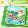 Busy Book for Toddlers 1-3, Montessori Toys Busy Board for 1 Year Old, Upgraded Composite Fabric Animal Forest Quiet Book with Fishing Game, Airplane Travel Essential Activities Birthday Gift Boy Girl view 4