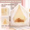 Adena Montessori Kids Play Tent with Calendar,Princess Playhouse for Girls,Toddler Children Indoor Outdoor Large Pink Tent Girl Castle Game,Includes Dates Weather Holidays Seasons,3-10 Year Baby Gift view 3