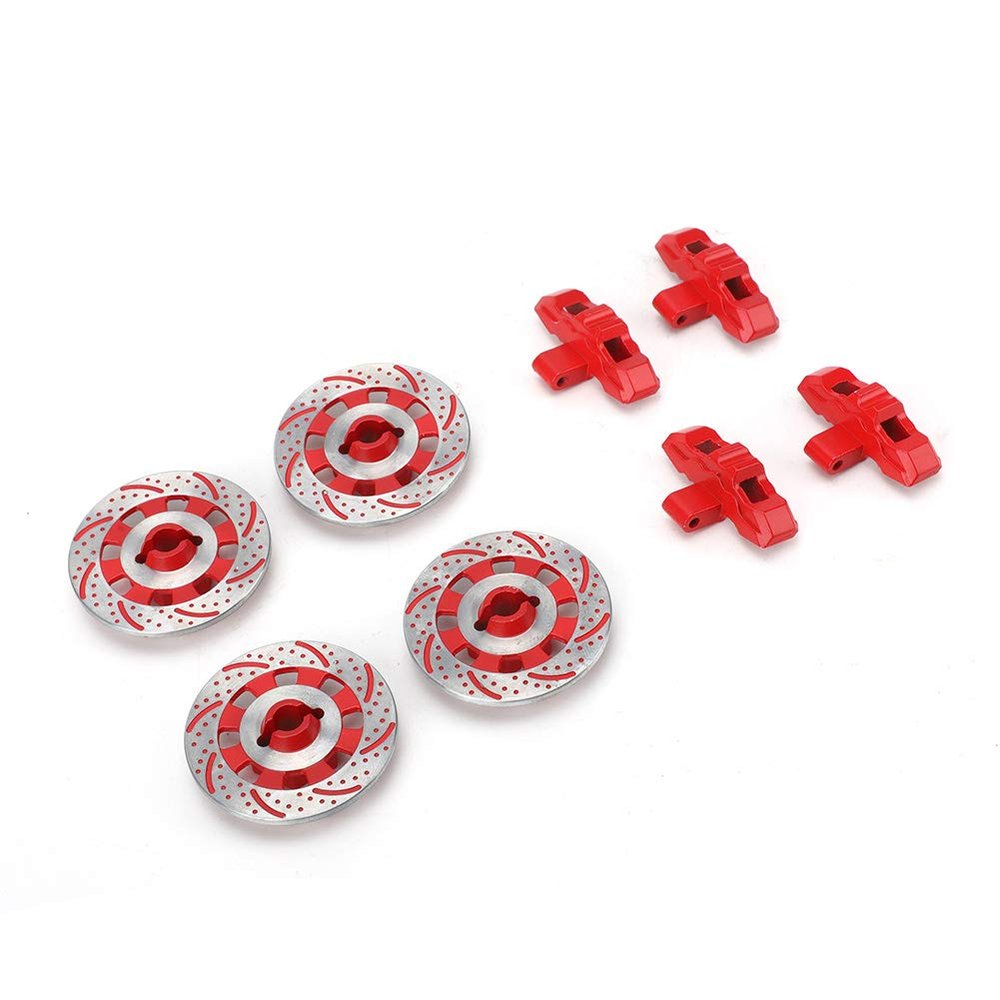 Gonetre Wheel Brake Disc Parts Fit for Unlimited Desert Racer UDR 1/7 RC Car (Red)