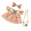 JAOCDOEN Doll Clothes Accessories 20cm Doll Clothes Accessories with Bag Bow RIE Floral Printed Cute PP Cotton Baby Girl Doll Clothing Dress view 4