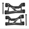 Aluminum 7075 Alloy Rear Upper Suspension Arms for Traxxas 1/16 Mini Maxx 4WD RTR Brushless Monster Truck 107154-1 Upgrades - Black view 1