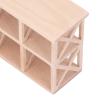 1:12 Scale Dollhouse Wood Storage Rack, Miniature Display Bookshelf with Birch Wood Material, Good for Doll Living Room, Bedroom, Study, Cute Decor or Ornament view 2