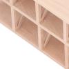 1:12 Scale Dollhouse Wood Storage Rack, Miniature Display Bookshelf with Birch Wood Material, Good for Doll Living Room, Bedroom, Study, Cute Decor or Ornament view 3