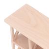 1:12 Scale Dollhouse Wood Storage Rack, Miniature Display Bookshelf with Birch Wood Material, Good for Doll Living Room, Bedroom, Study, Cute Decor or Ornament view 4