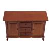 1:12 Dollhouse Cabinet, Realistic Miniature Dollhouse Furniture Made of Birch Wood with Openable Doors, Suitable for Dollhouse Decorations view 3