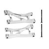 Aluminum 7075 Alloy Front Upper Suspension Arms for Traxxas 1/16 Mini Maxx 4WD RTR Brushless Monster Truck 107154-1 Upgrades - Silver view 1
