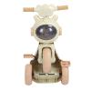Foldable Toddler Tricycle, Kids Trike Toy with Music Light, for Kids 1 to 4 Years Old, with Sturdy Frame, Stable Wheelbase, Rear Storage Box view 2
