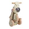 Foldable Toddler Tricycle, Kids Trike Toy with Music Light, for Kids 1 to 4 Years Old, with Sturdy Frame, Stable Wheelbase, Rear Storage Box view 4
