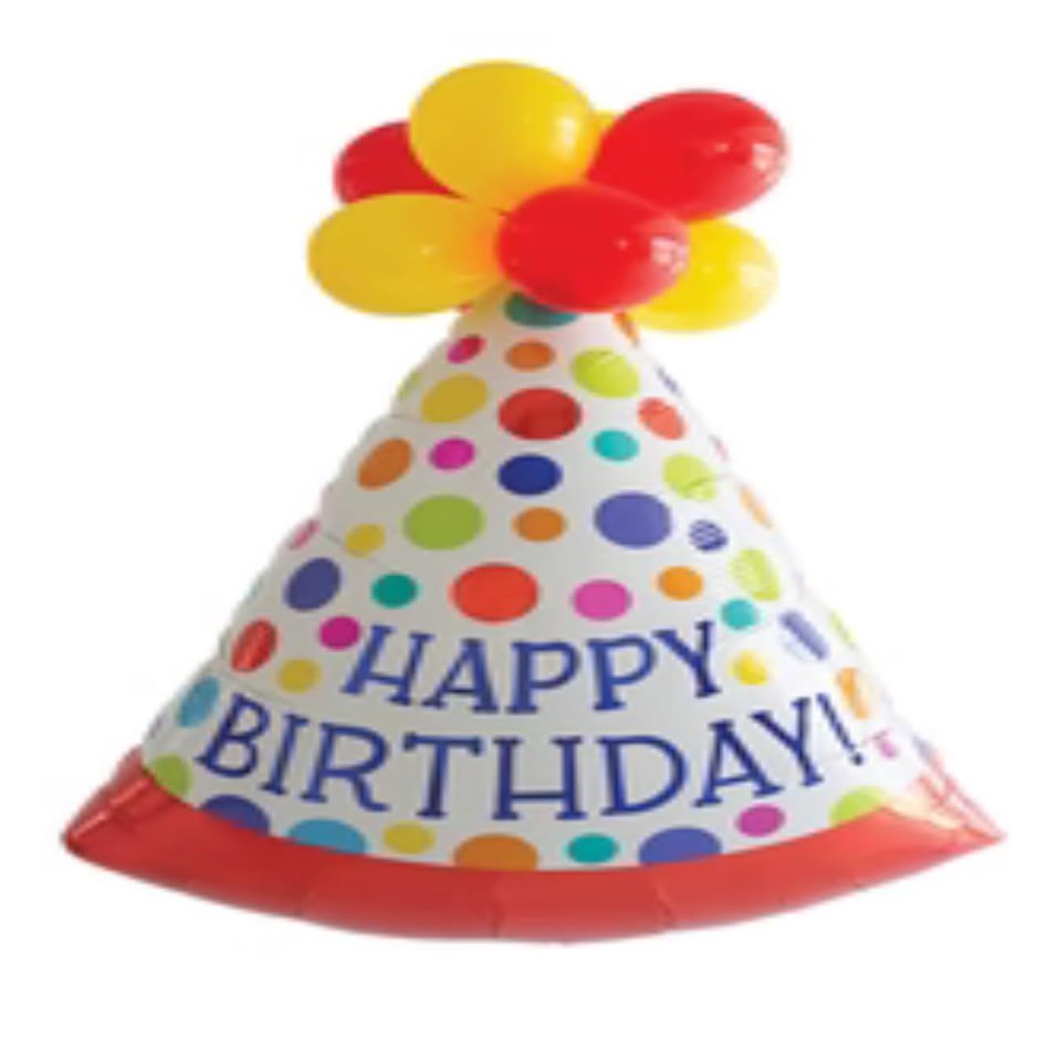 Anagram Kids' Red Birthday Party Hat