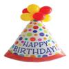 Anagram Kids' Red Birthday Party Hat view 1
