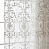Iuokuby High Grade European Embroidered Kids Baby Room Sheer Curtains Rod Pocket Drapre Voile Fabric for Living Room Bedroom Balcony(1 Panel, W 54 x L 95 inch, White) view 4