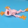 GdTenyuanHeki 3D Printed Magnetic Frog,Figurines 3D Fake Frog ,Articulated 3D Printed Animals,3D Printed Fidget for Refrigerator Magnets Decor,Computer Monitor Decor (Pink 15cm) view 4
