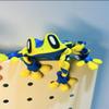 GdTenyuanHeki 3D Printed Magnetic Frog,Figurines 3D Fake Frog ,Articulated 3D Printed Animals,3D Printed Fidget for Refrigerator Magnets Decor,Computer Monitor Decor (Yellow spot 20cm) view 3