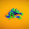 GdTenyuanHeki 3D Printed Magnetic Frog,Figurines 3D Fake Frog ,Articulated 3D Printed Animals,3D Printed Fidget for Refrigerator Magnets Decor,Computer Monitor Decor (Yellow spot 20cm) view 4