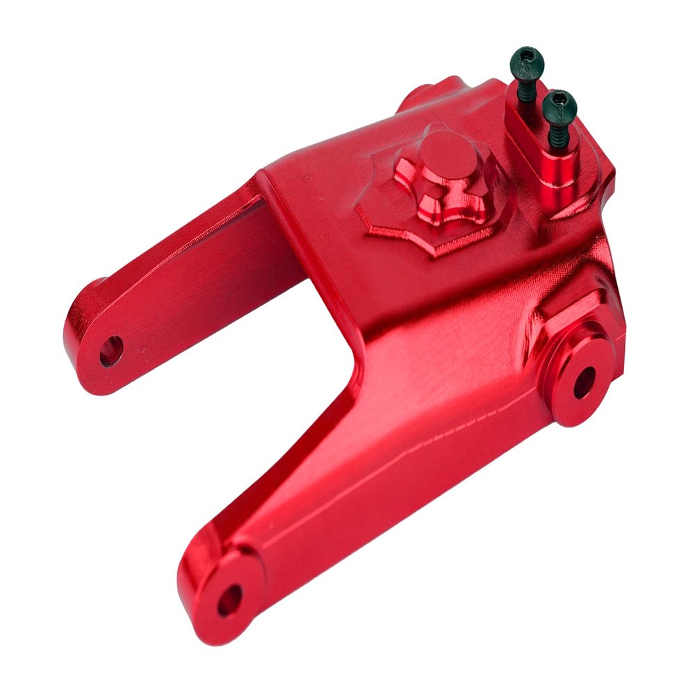BeaxTurbo Racing Upgrade Parts CNC Aluminum #7075 Steering Servo Protector Plate for LOSI Promoto MX 1/4 LOS261010 (red)