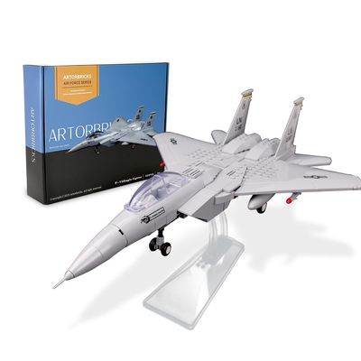 ArtorBricks Air Force Series F-15 Eagle Fighter Airplane Military Building Set Adult Gift.Including Model Display Rack (223 Pieces)