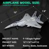 ArtorBricks Air Force Series F-15 Eagle Fighter Airplane Military Building Set Adult Gift.Including Model Display Rack (223 Pieces) view 2