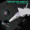 ArtorBricks Air Force Series F-15 Eagle Fighter Airplane Military Building Set Adult Gift.Including Model Display Rack (223 Pieces) view 3