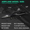ArtorBricks SR-71 Reconnaissance Blackbird Airplane Military Building Set with Display Stand - 183Piece Model Kit for Adults, Collectors & Hobbyists view 2