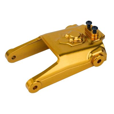 BeaxTurbo Racing Upgrade Parts CNC Aluminum #7075 Steering Servo Protector Plate for LOSI Promoto MX 1/4 LOS261010 (Gold)