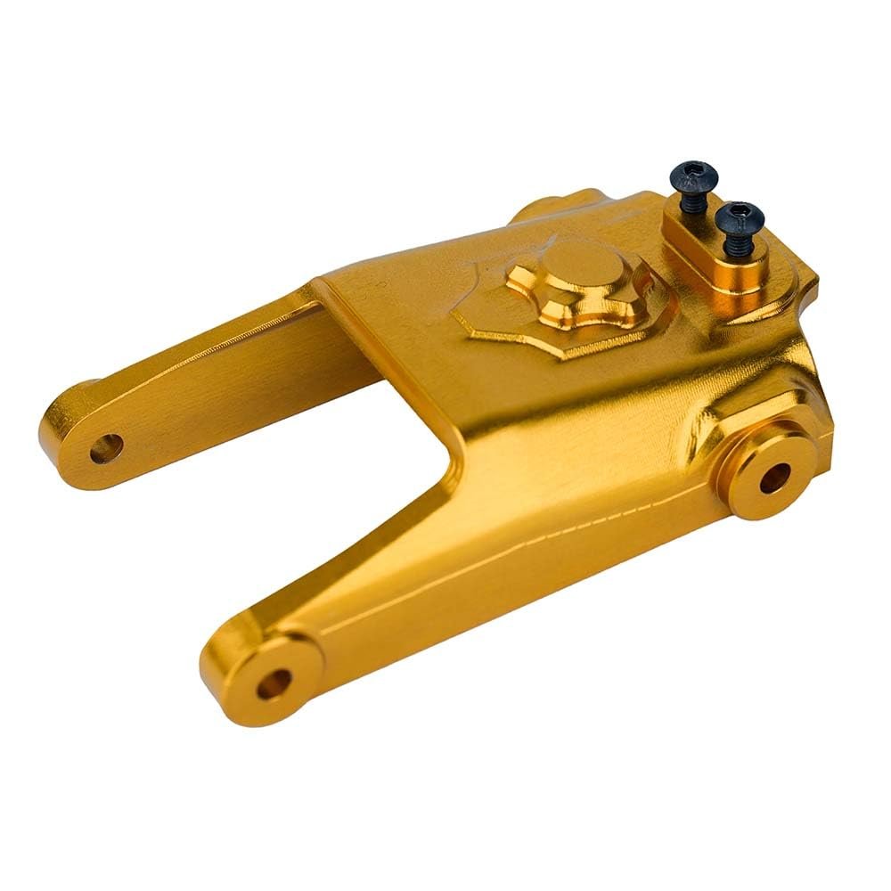BeaxTurbo Racing Upgrade Parts CNC Aluminum #7075 Steering Servo Protector Plate for LOSI Promoto MX 1/4 LOS261010 (Gold)