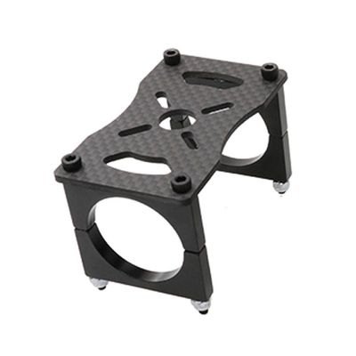 1Set RC Drone Motor Mounting Base 2.0mm 3K Carbon Fiber Plate with Pipe Clamp for 12mm/16mm/20m/22mm/25mm/30mm Tube Accessories(30mm)