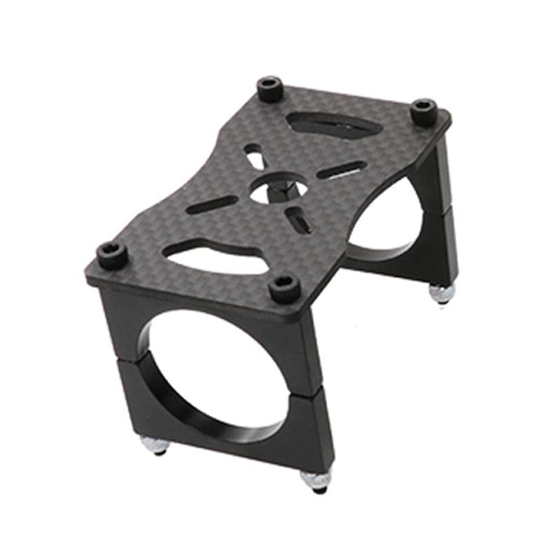 1Set RC Drone Motor Mounting Base 2.0mm 3K Carbon Fiber Plate with Pipe Clamp for 12mm/16mm/20m/22mm/25mm/30mm Tube Accessories(30mm)
