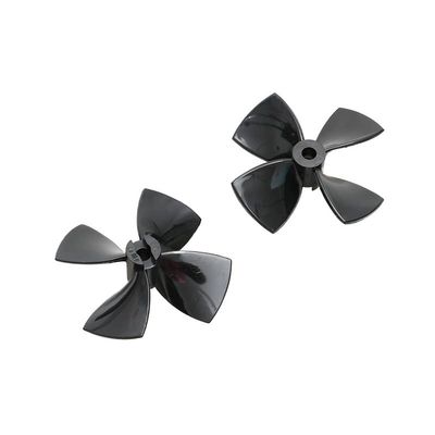 1Pair PC 4-Blade Propeller Outer Dia. 60mm 70mm 80mm Aperture 5mm Ducted Screw for RC Pattern Trawler Vessel Fishing Bait Boat(1pair Dia. 70mm)