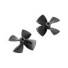 1Pair PC 4-Blade Propeller Outer Dia. 60mm 70mm 80mm Aperture 5mm Ducted Screw for RC Pattern Trawler Vessel Fishing Bait Boat(1pair Dia. 70mm) view 1