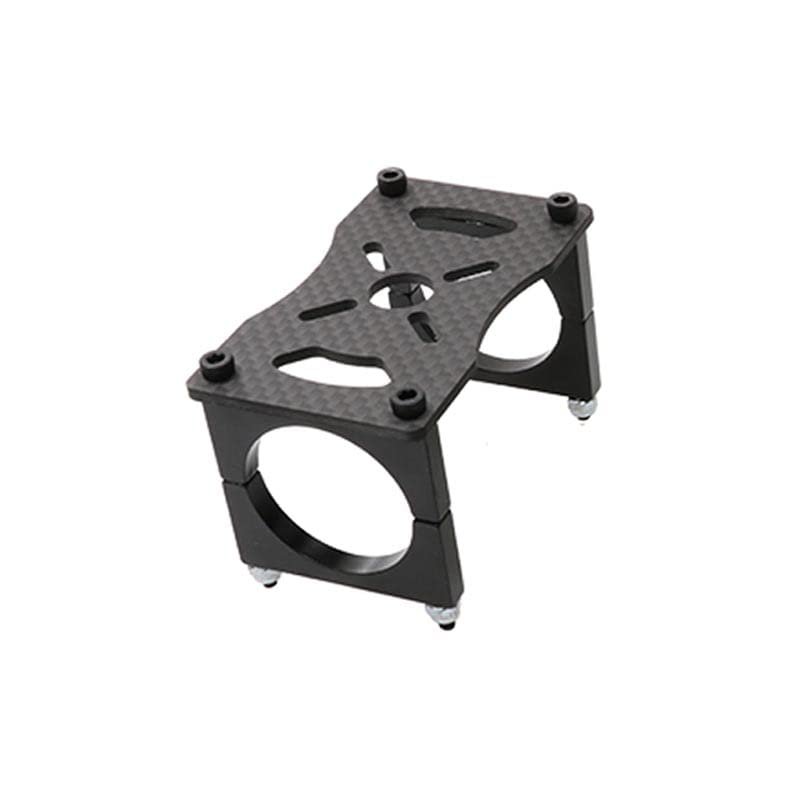 1Set RC Drone Motor Mounting Base 2.0mm 3K Carbon Fiber Plate with Pipe Clamp for 12mm/16mm/20m/22mm/25mm/30mm Tube Accessories(20mm)