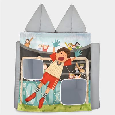 SeeMees Play Panel for Kids Play Couch Childrens Foam Sofa Modular Play Panel for Toddler (Sofa not Included) (Soccer Play)