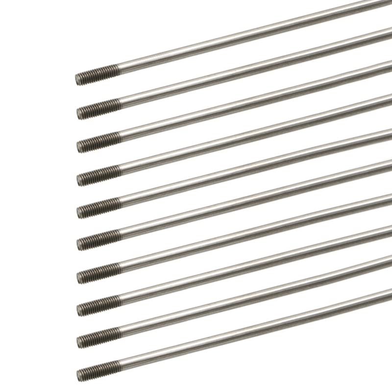 10PCS M2/M3 Threaded Push Rods Stainless Steel Servo Connecting Stick L150/200/250/300mm Pull Pole for RC Boat/Aircraft Model(M3x250MM)