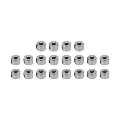 2.1mm Landing Gear Wheel Collar Set High Performance RC Airplane Model Aircraft Parts for Replacement Silver Stainless Steel