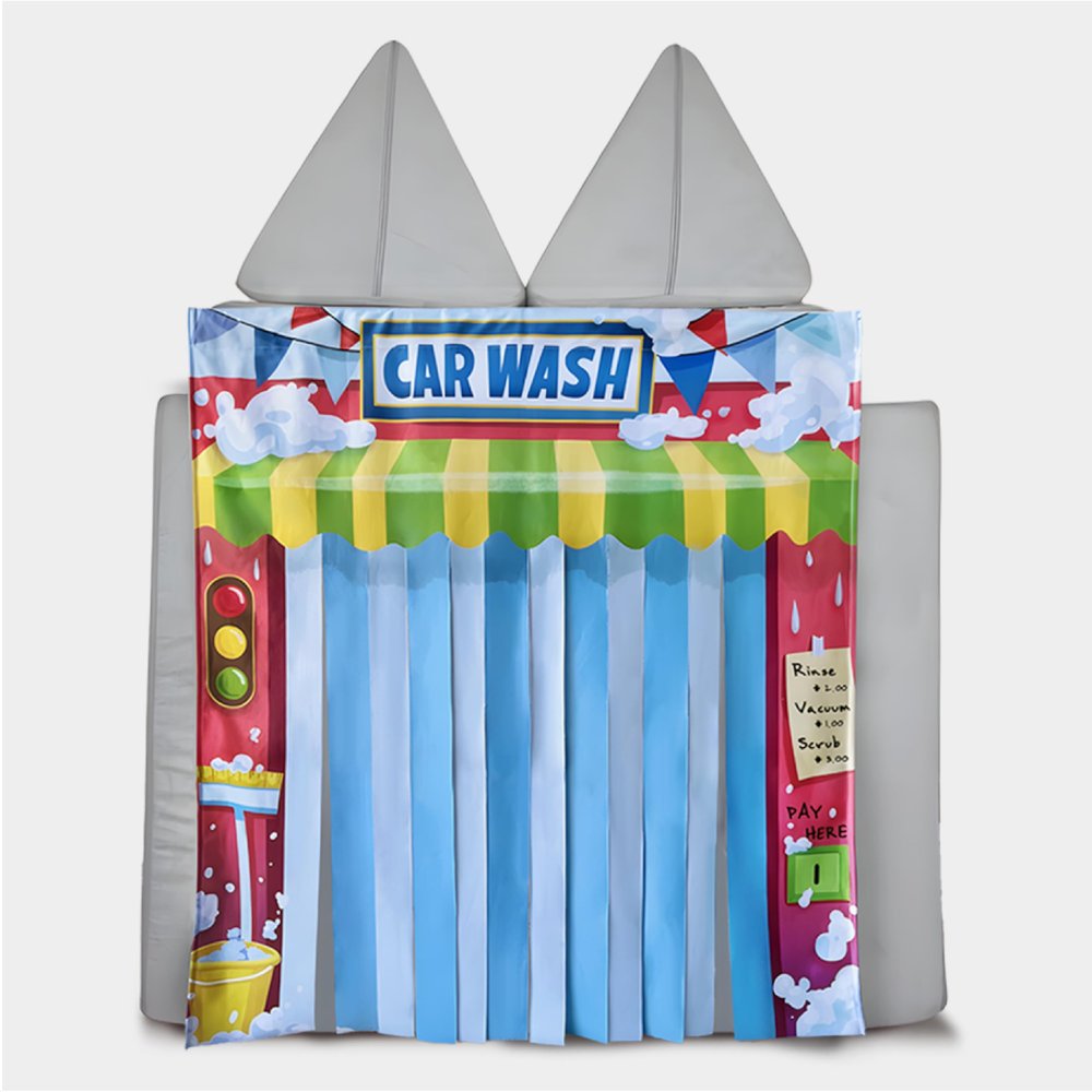 SeeMees Play Panel for Kids Play Couch Childrens Foam Sofa Modular Play Panel for Toddler (Sofa not Included) (Car Wash)