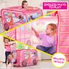 Barbie Coastal Cowgirl Camper Pop-Up Play Tent for Kids  Indoor Playhouse with Roll-Up Door & Roof Openings  Easy Setup, Folds Flat for Storage  Safe for Toddlers & Kids Ages 3+ view 3