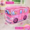 Barbie Coastal Cowgirl Camper Pop-Up Play Tent for Kids  Indoor Playhouse with Roll-Up Door & Roof Openings  Easy Setup, Folds Flat for Storage  Safe for Toddlers & Kids Ages 3+ view 4